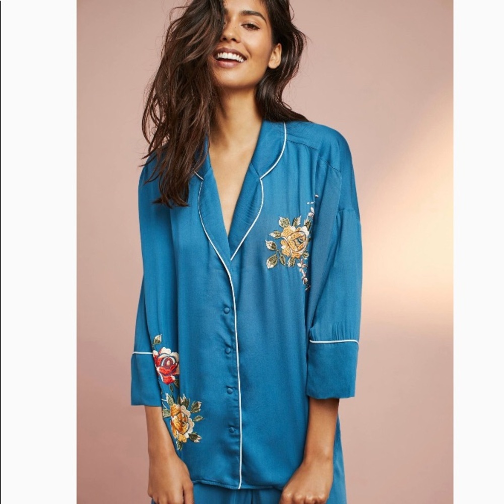 Anthropologie embroidered shirt
